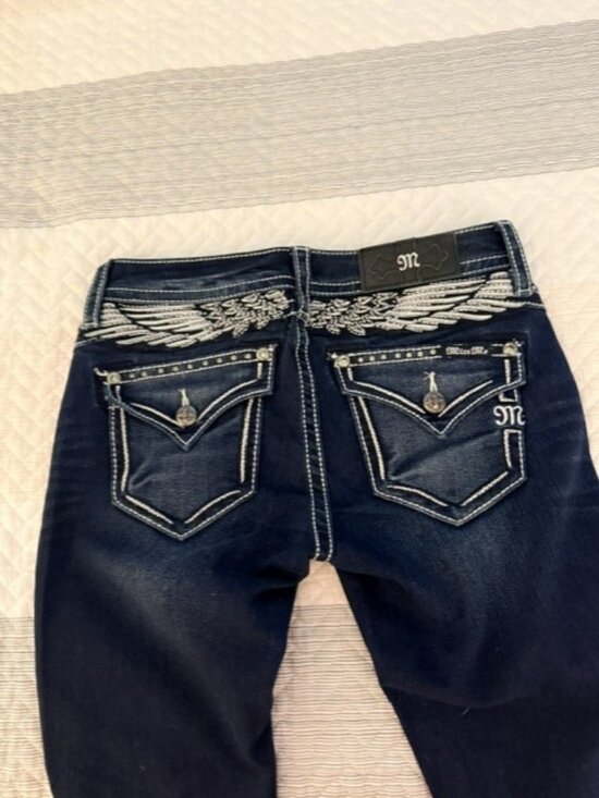 Miss Me Denim - Miss Me Women's Mid Rise Bootcut Denim Jeans